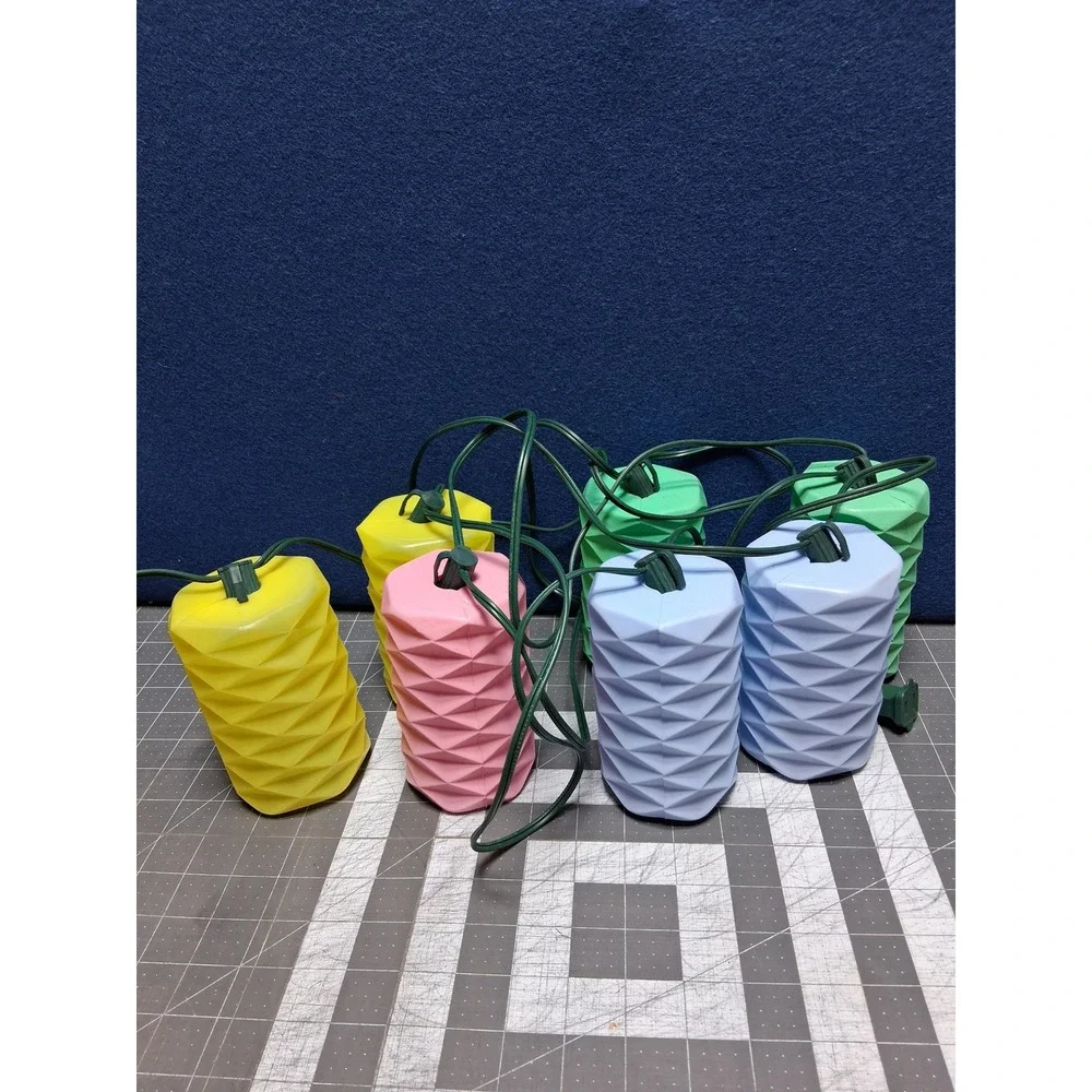 Lidco Riviera Lights Multicolor Vintage Patio Party String Lights 7 Lanterns Box